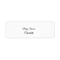 SIMPLE MINIMAL.CUTIE ADD NAME BABY baby shower Thr