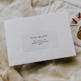 Étiquette Simple Modern Baby shower RSVP Adresse de retour