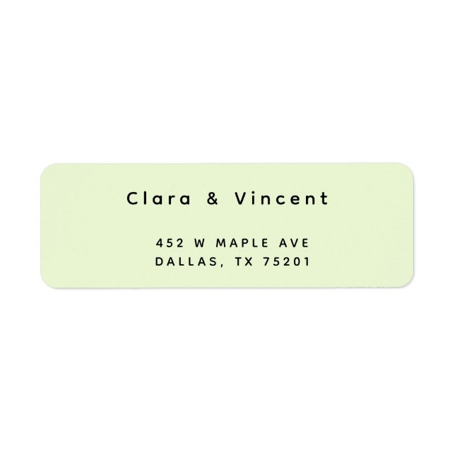 Étiquette Simple Modern Sea Foy Adresse de retour (Devant)