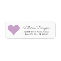 Simple Moderne Purple Heart Girl Script Nom