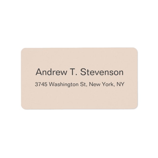 Étiquette Simple simple élégant moderne minimaliste (Devant)