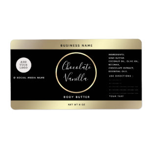 Étiquette Simple typographie moderne logo de cosmétique en o