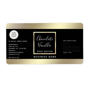 Étiquette Simple typographie moderne logo de cosmétique en o