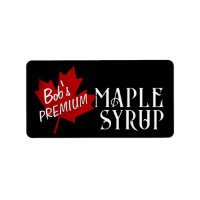 Sirop d'érable Feuille d'érable rouge Grunge noir