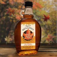 Sirop d'érable Feuilles d'automne Jar d'affaires p