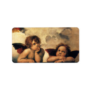 Étiquette Sistine Madonna Angels par Raphael Sanzio