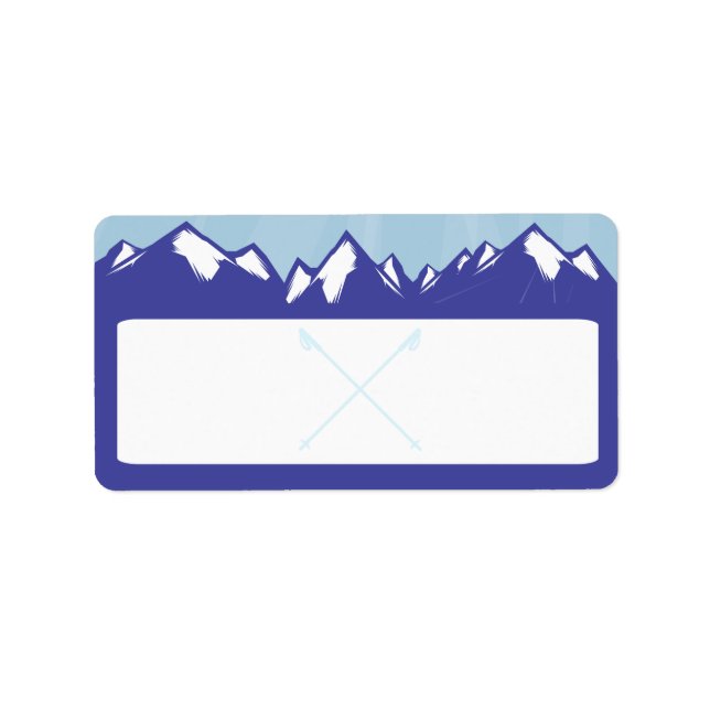 Étiquette SKIAGE LIFT TICKET Correspondance Adresse de retou (Devant)