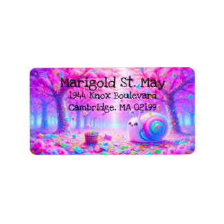 Étiquette Snail Mail Colorful Address Labels