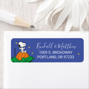 Étiquette Snoopy et Baby shower Citrouille