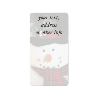 Étiquette Snowman Smile