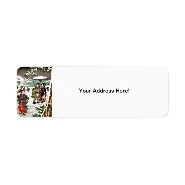 Étiquette Snowscape japonais (Devant)