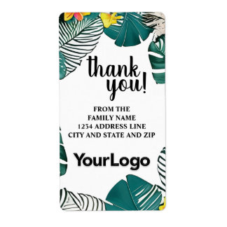 Étiquette Société de Logo de Jungle Tropicale Professionnell