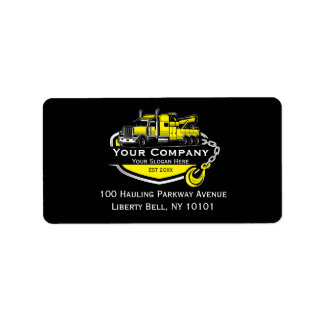 Étiquette Société professionnelle de remorquage, service de