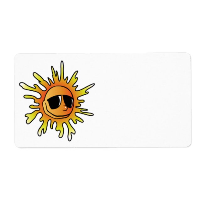 Étiquette SOLEIL D'ÉTÉ cool (Devant)