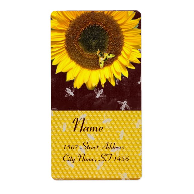 ÉTIQUETTE SOUFFRE ET HONEY BEE, MAINTIEN DE L'OEUVRE, OEUVRE (Devant)