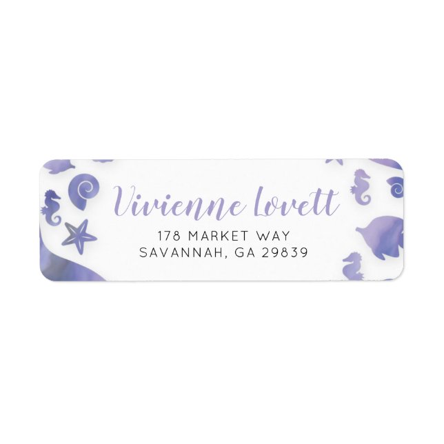 Étiquette Sous la sirène de mer (Devant)