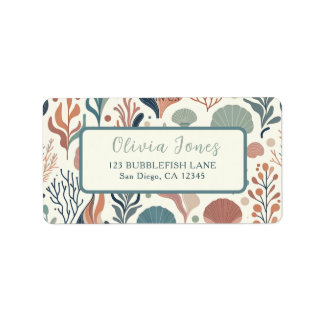 Étiquette Sous l'Anniversaire de la mer, Motif de Whispers O