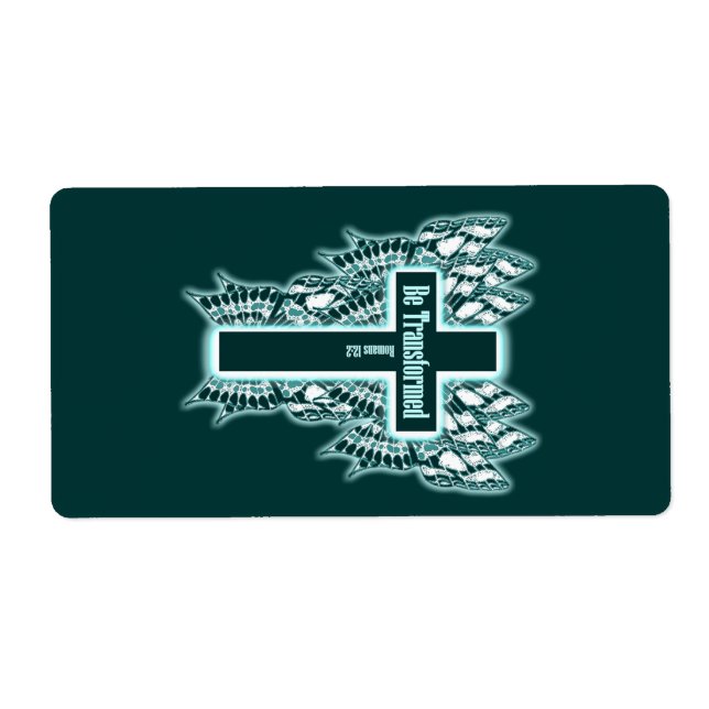 Étiquette Soyez Transformé - Romains 12:2 (Devant)