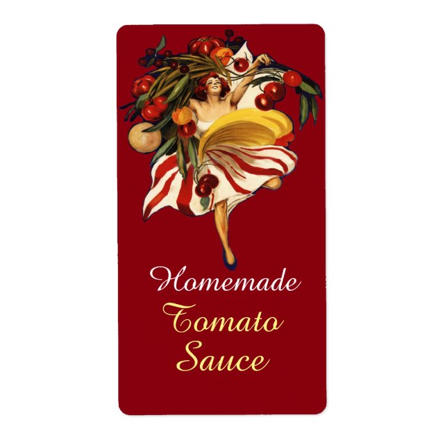 ÉTIQUETTE SPAGHETTI FÊTE DANSE, SAUCE DE TOMATE DE CUISINE I (Devant)