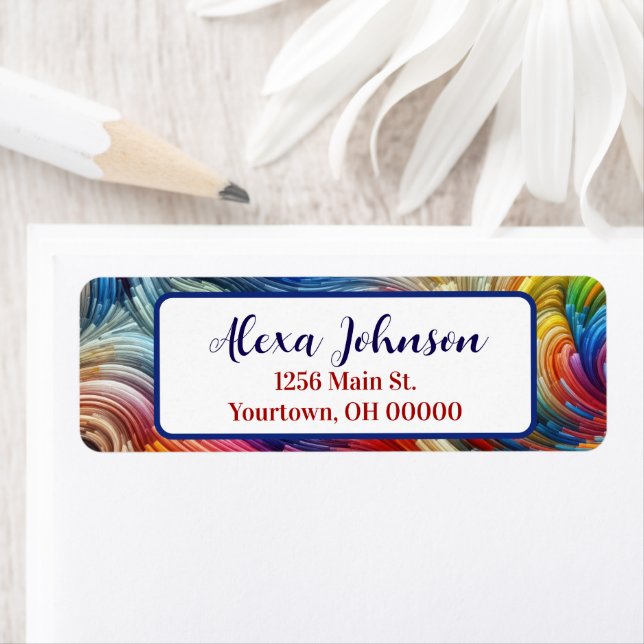 Étiquette Spectre Abstrait contemporain (En situation)