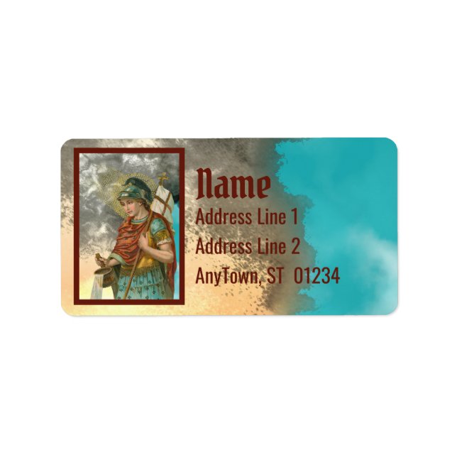 Étiquette St. Florian avec seau (Fumée; M 019) (Devant)