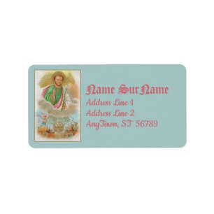 Étiquette St. Joseph d'une carte de pèlerinage (B 01)