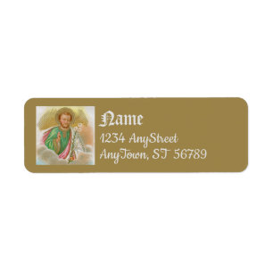 Étiquette St. Joseph d'une "carte de pèlerinage" (Détail; B