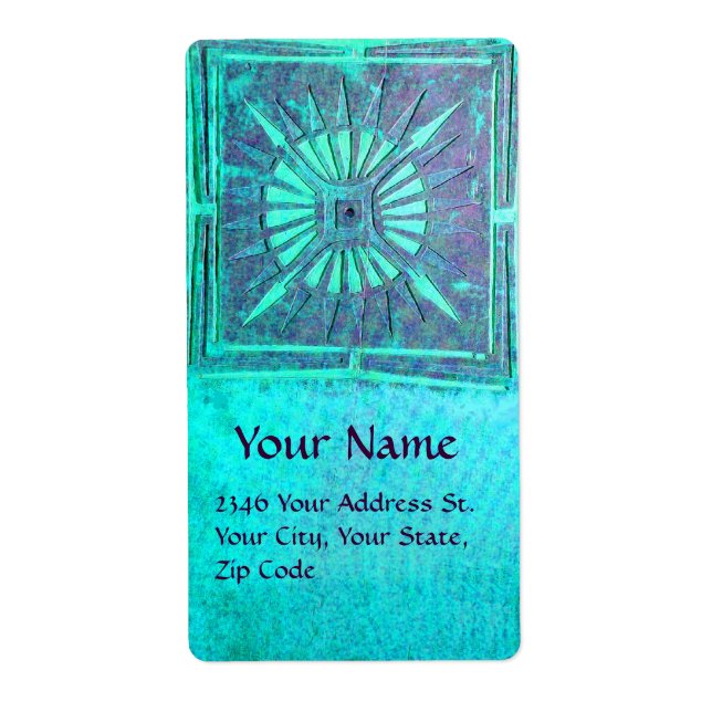 Étiquette STAR DU MATIN, turquase bleue (Devant)