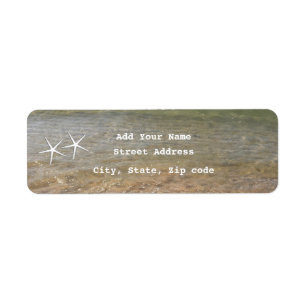 Étiquette Starfish Beach Ocean Mariages Nautiques Personnali
