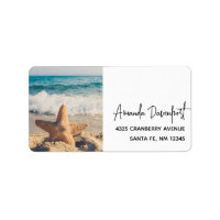 Starfish sur une plage de sable Photo