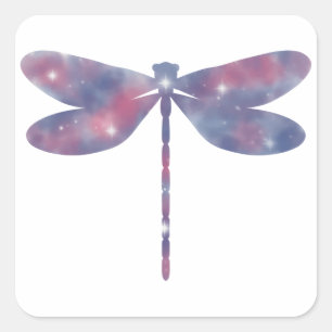 Étiquette Starscape de libellule légère