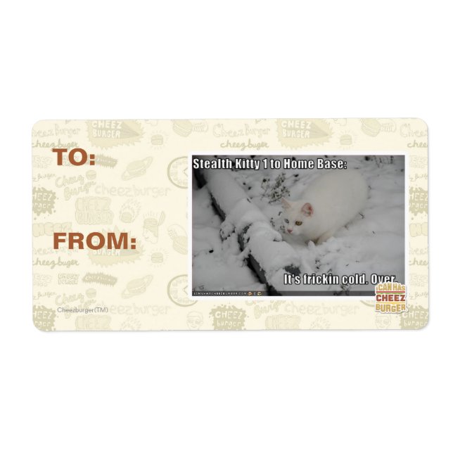 Étiquette Stealth Kitty 1 (Devant)