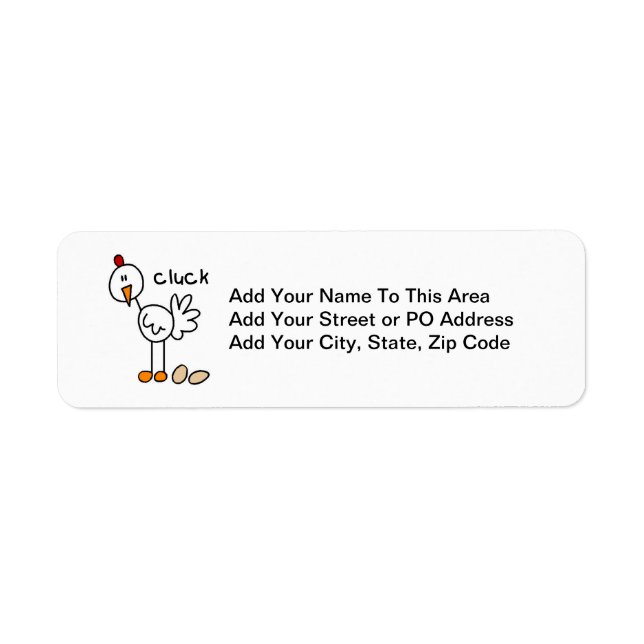 Étiquette Stick Figure Chicken T-shirts et cadeaux (Devant)