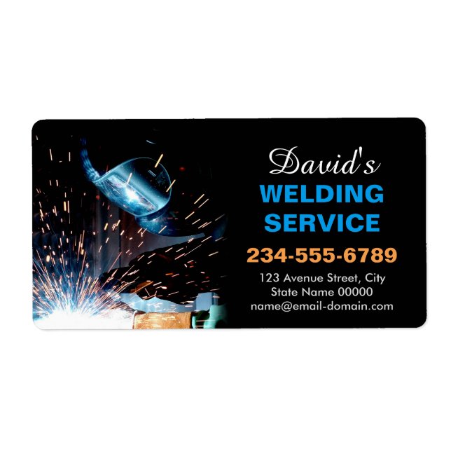 Étiquette Sticker de l'entrepreneur en fabrication (Devant)