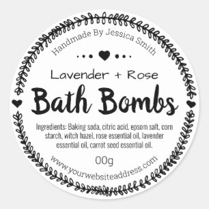Étiquette Sticker Pour Bombes Baignoires Maison