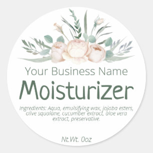 Étiquette Sticker Pour Hydratant De Lotion Visée M