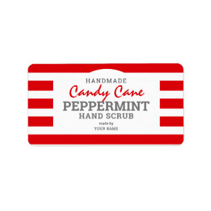 Étiquette Sucre de canne fait maison Peppermenthe à la main