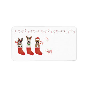 Étiquette Sucres de canne de Noël des Bulgares français Roug