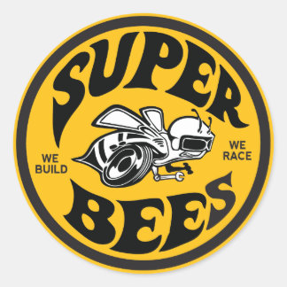 Étiquette Super Bees de 3 pouces