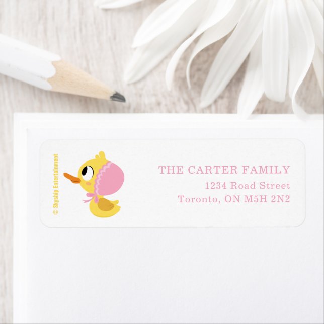 Étiquette Super Simple | 5 Little Ducks Girl Baby Shower (En situation)