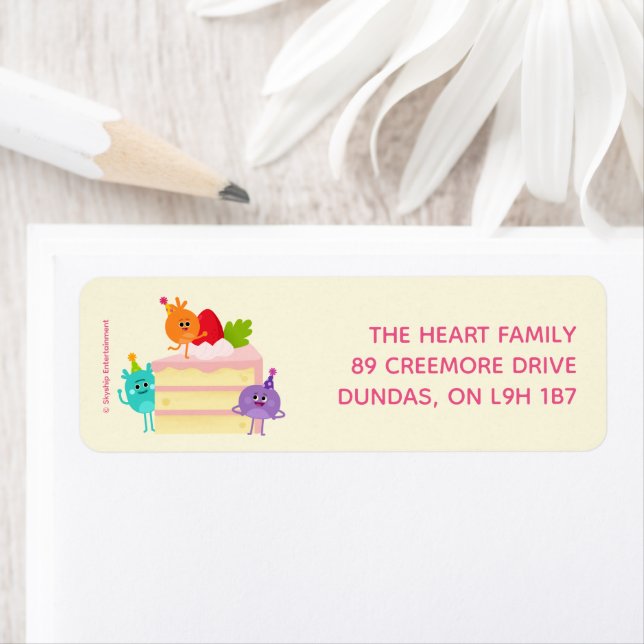 Étiquette Super simple | Chiffres de bosse gâteau d'annivers (En situation)