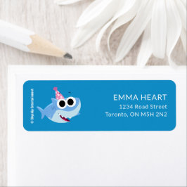 Étiquette Super simple | Finny Shark Confetti Anniversaire