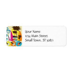 Étiquette Surf Boutique Surf Ocean Beach Surfboards Palm Tre