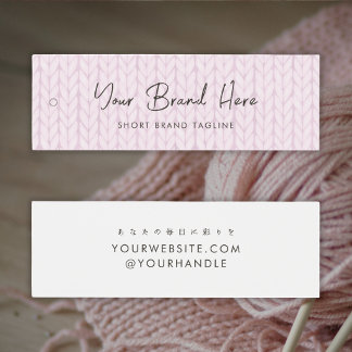 Étiquette Suspendue de Marque de Tricot en Fil Ros
