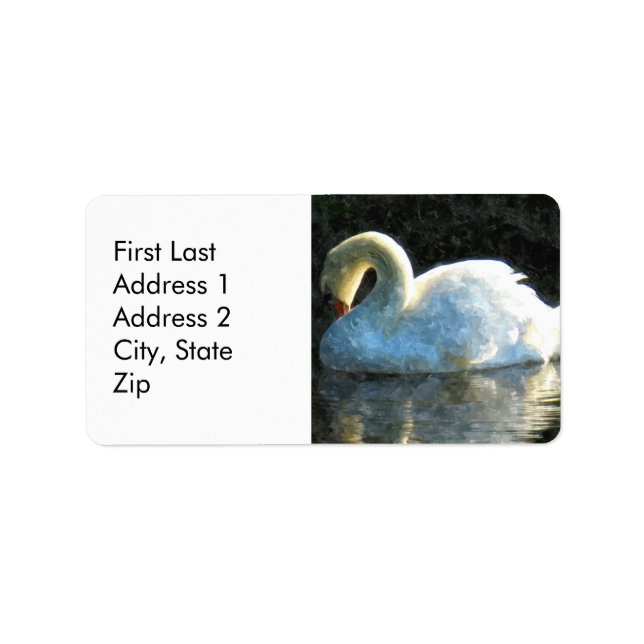 Étiquette Swan (Devant)