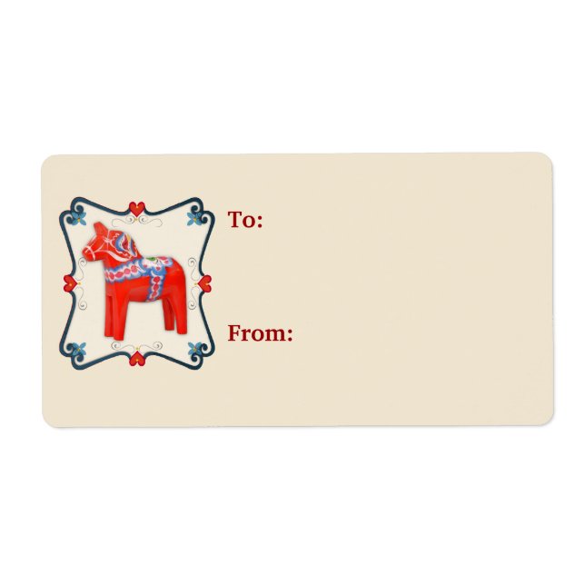 Étiquette Swedish Dala (Devant)