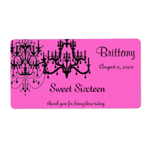 Étiquette Sweet 16, Bat mitzvah, Lustre, Eau