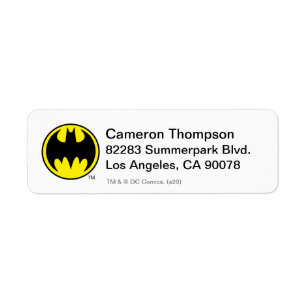 Étiquette Symbole Batman   Bat Circle Logo
