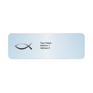 Étiquette Symbole chrétien Ichthys Jesus Fish