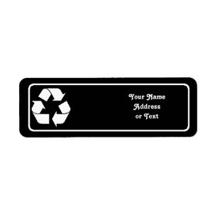 Étiquette Symbole de recyclage - Blanc (pour les Arrière -